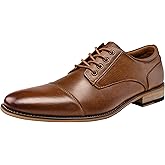 Jousen Men's Dress Shoes Leather Classic Formal Mens Oxfords Retro Derby Oxford