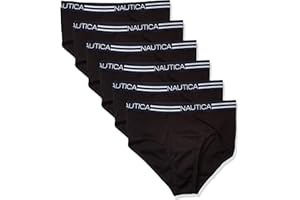 Nautica mens 6 Pack Classic Cotton Fly Front Briefs