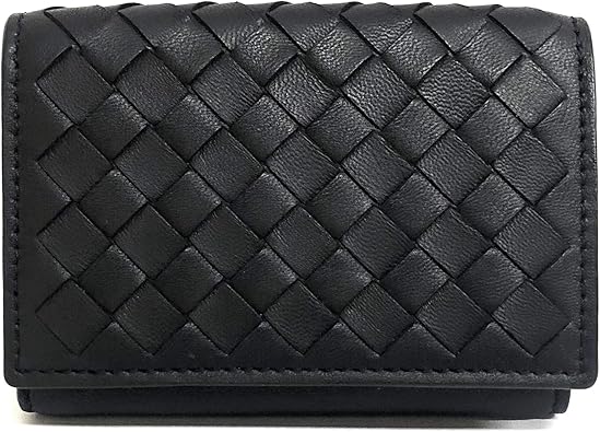 Amazon ボッテガ ヴェネタ 財布 ラムレザー ミニウォレット Vo0b2 1185 レディース メンズ 三つ折り財布 ブラック 並行輸入品 Bottega Veneta ボッテガヴェネタ 財布