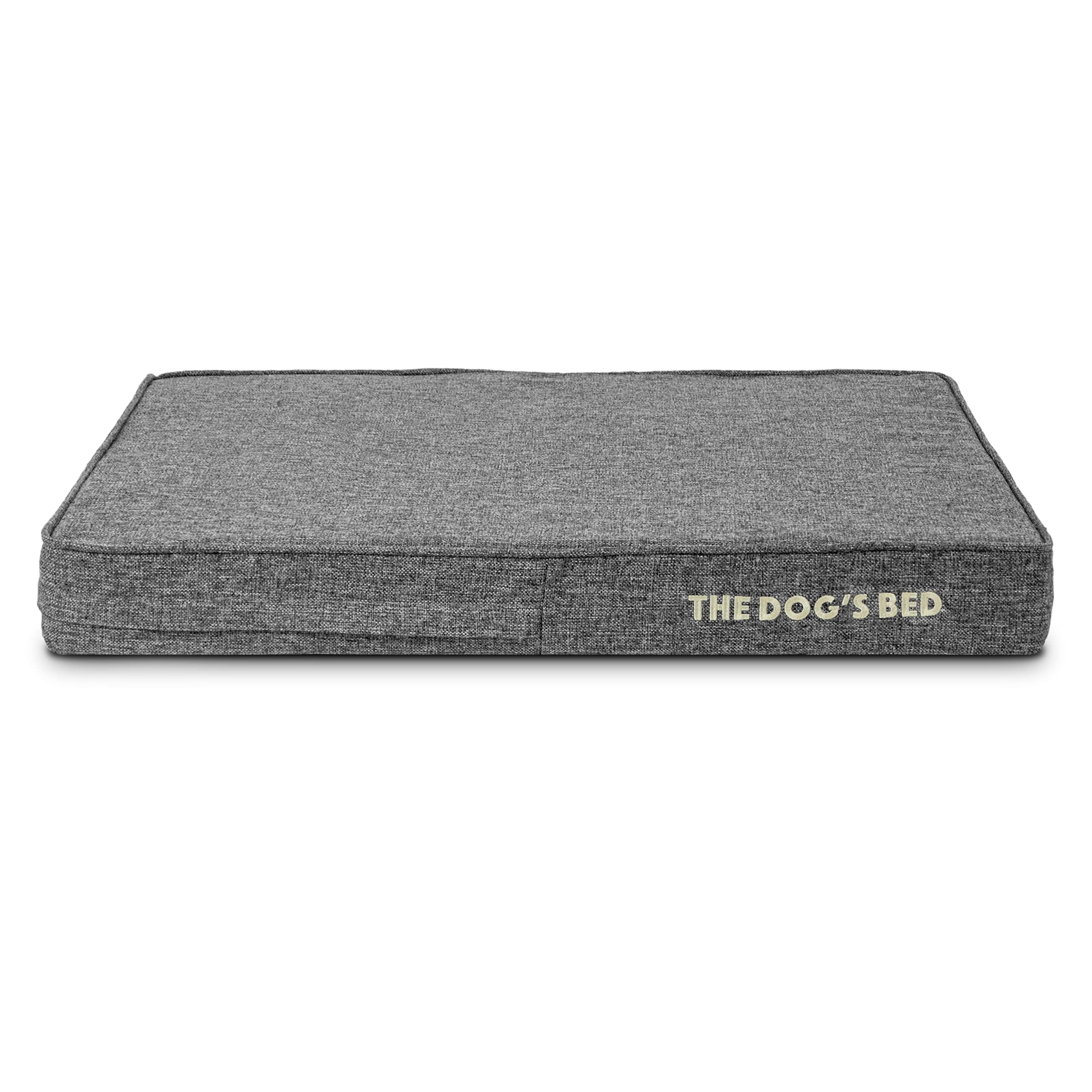 The Dog’s Bed Cover – Replacement Cover, Grey Linen, Medium, 10cm — image 1