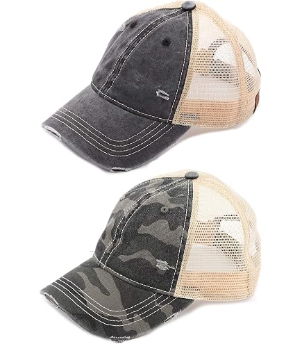 Low Profile Structured Mesh Straw Trucker Cap, Black at 