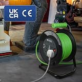 Desiretech 4 Socket Extension Lead 25m Heavy Duty 13A Cable Reel view 8