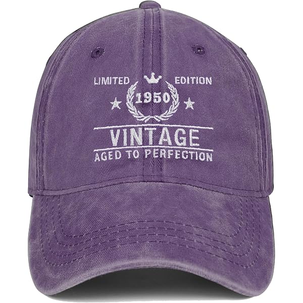 Established 1947 75th Birthday Gift Cap - Pigment Dyed Washed Cotton Embroidered Hat, Low Profile