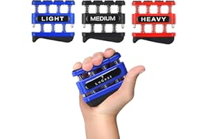 LOGEST Finger Strengthener - Finger Exerciser for Forearm and Hand Strengthener - Hand Grip Workout Equipment for Musician, Rock Climbing and Therapy