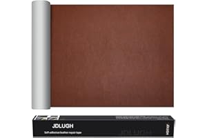 JDLUGH Sofa Leather Repair Patch Tape, Large Self Adhesive Couch, Car Seat, Office Chair, Leather Furniture, Vinyl Repair Patch Kit for Furniture (15x60 Inch, Brown)
