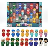 Playkidiz 20 Piece Kids Figures Set - Community Helper Toy Figures for Toddlers, Colorful Pretend Play People Set for Learning &amp; Role Play, Educational Toy Figures for Kids Boys &amp; Girls 18 Months+