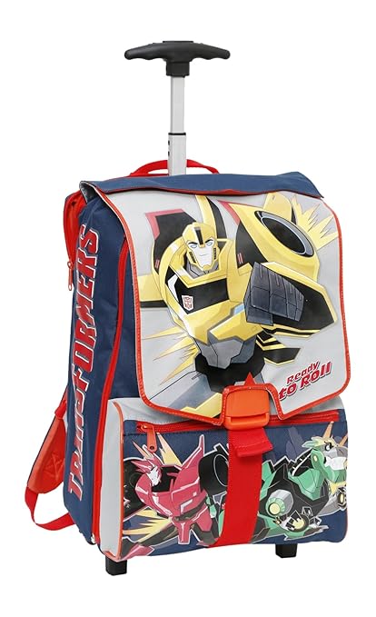 title=Giochi Preziosi- Transformers Zaino Trolley Scuola Estensibile, con Braccio