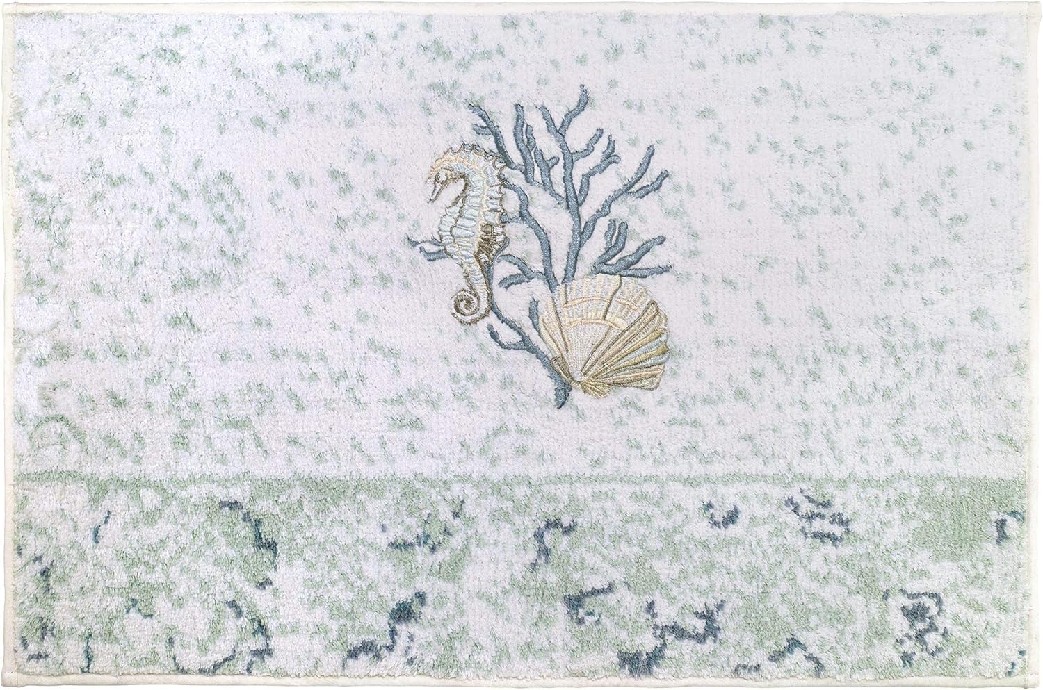 Avanti Linens - Bath Mat, Cotton Bathroom Rug, Sea Inspired Home Decor (Coastal Terrazo Collection, 20"x30") — image 1