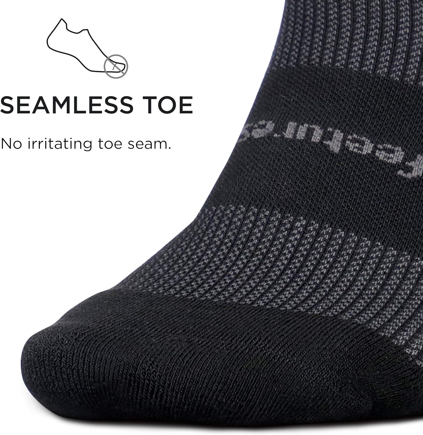 Feetures High Performance Cushion No Show Tab Sock Solid: Clothing