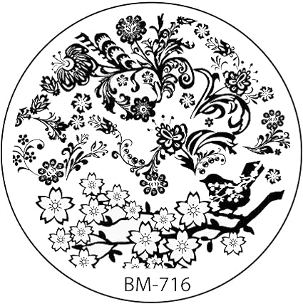 Pochoir De Stamping 716 Kit De Fleurs Branche Fleurs De