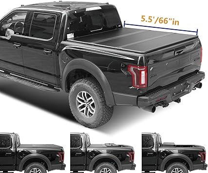 Amazon Com Lyon Cover 5 5ft 66 67 Hard Tri Fold Truck Pickup Bed For 2004 2014 F150 Lincoln 2006 2008 Mark Lt Tonneau Cover Automotive