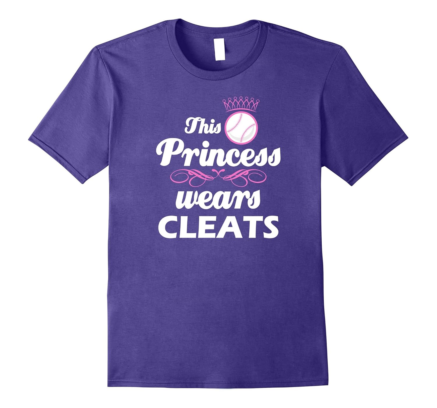 This Princess Wears Cleats - Softball Baseball T-Shirt-AZP