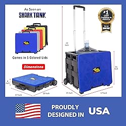 dbest products Quik Cart Collapsible Rolling Crate