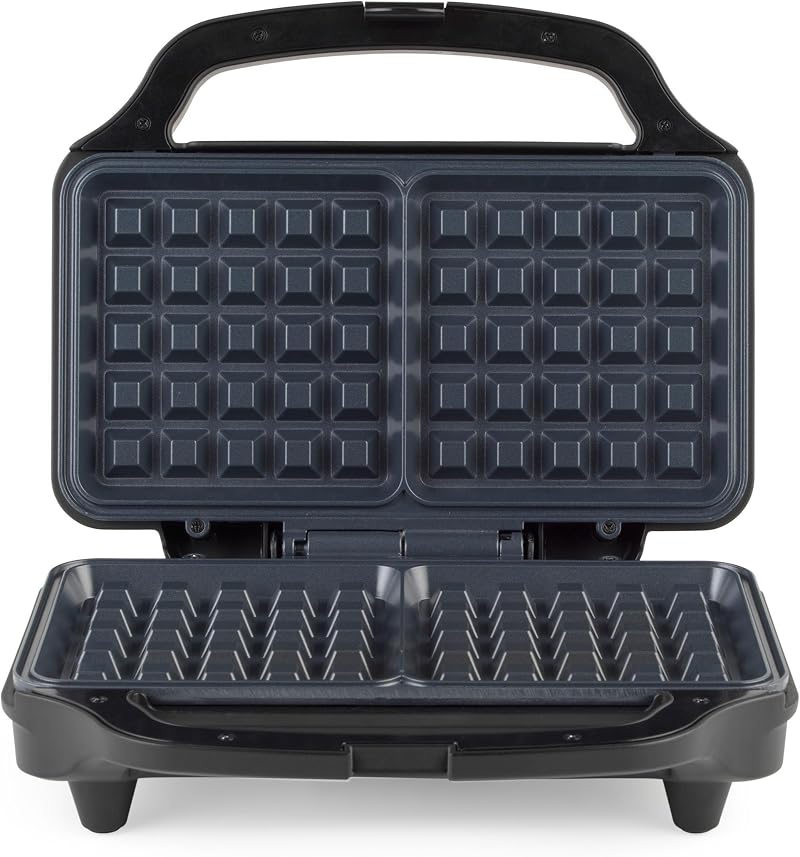 Salter Double Waffle Maker 900W Non-Stick Plates Auto Temp Control