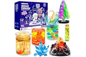 Advent Calendar 2025 Science Kit Toys for Girls Boys Countdown Calendar Gifts S-T-E-M Science Experiments with 24 Cool Experi