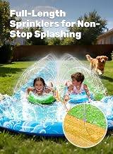 JOYIN 22.5ft Water Slide with Sprinkler 2 Bodyboards Backyard Outdoor Fun Blue view 3