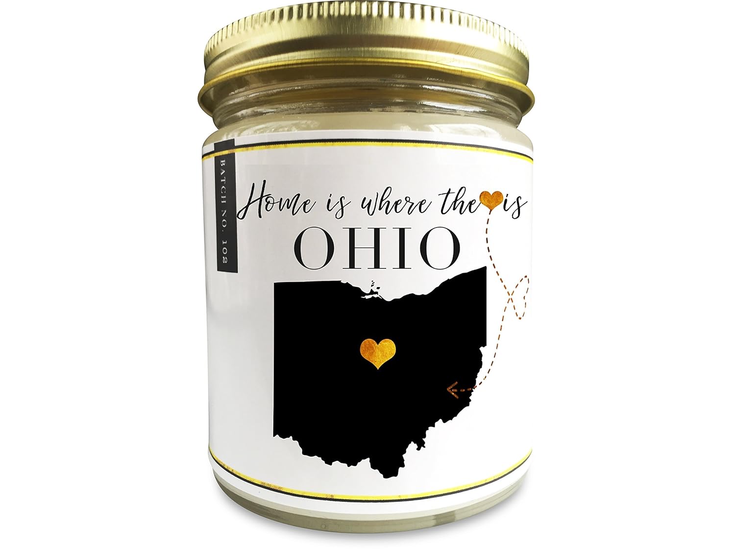 Ohio Homesick Scented Soy Candle 9oz PenPal Candles Handmade