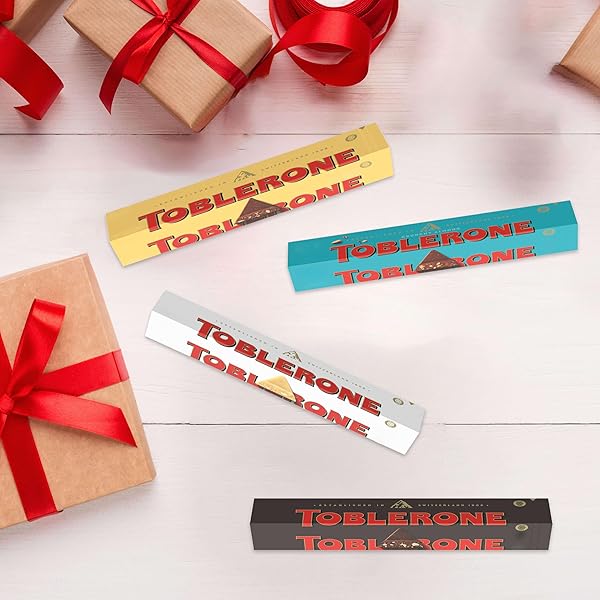 TOBLERONE ASSORTED CHOCOLATE BARS VARIETY PACK (MILK, DARK, WHITE, & SALTED CARAMELIZED ALMONDS), MOTHER’S DAY, 12 – 3.52 OZ BARS