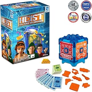 Heist, Crack The Safe to Get The Gold, The Fast Paced Electronic Cooperative Team Challenge Game for up to 4 Players, Great for Kids Teens and Adults Ages 7 and up