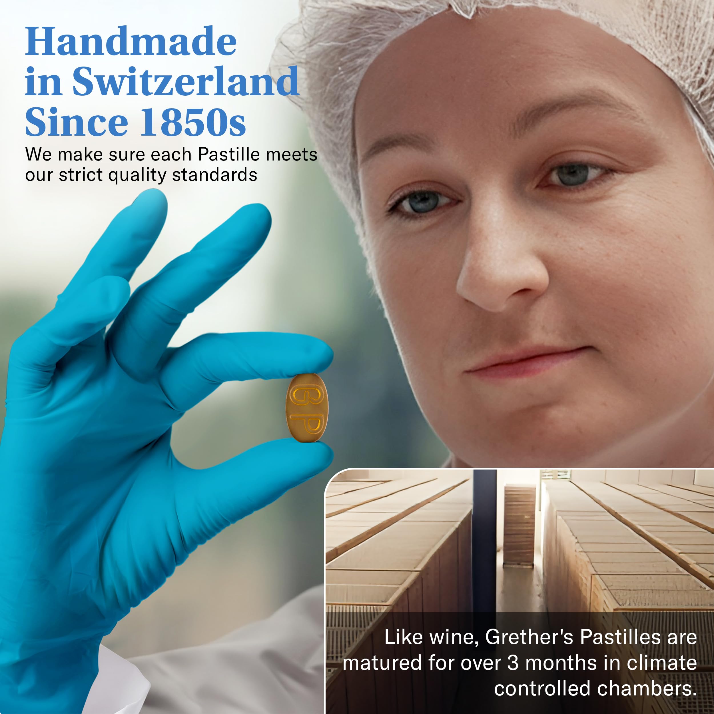 GRETHER'S Sugarfree Elderflower Pastilles Remedy for Dry Mouth Relief - Soothing Throat & Healthy Voice - Gift for Singers - 1-Pack - 3.75 oz.