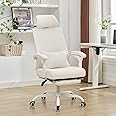 Qulomvs Ergonomic Office Chair with Footrest Home Office Desk Chair with Headrest and Backrest 90-135 Adjustable Mesh Computer Desk Chair with Wheels 360 Swivel Task Chair