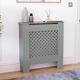 Vida Designs Oxford Radiator Cover Olive Grey Small H82 W78 D19 cm