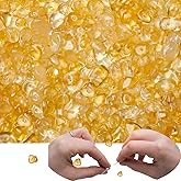 XIANNVXI Citrine Beads, Natural Chip Stone Beads 400Pcs Crystal Bead 5-8mm Irregular Healing Crystal Loose Rocks for DIY Jewelry Making