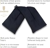 Zhu-Zhu Unscented Body Wrap Wheat Bags Microwavable Navy Fleece Heat Pad view 3