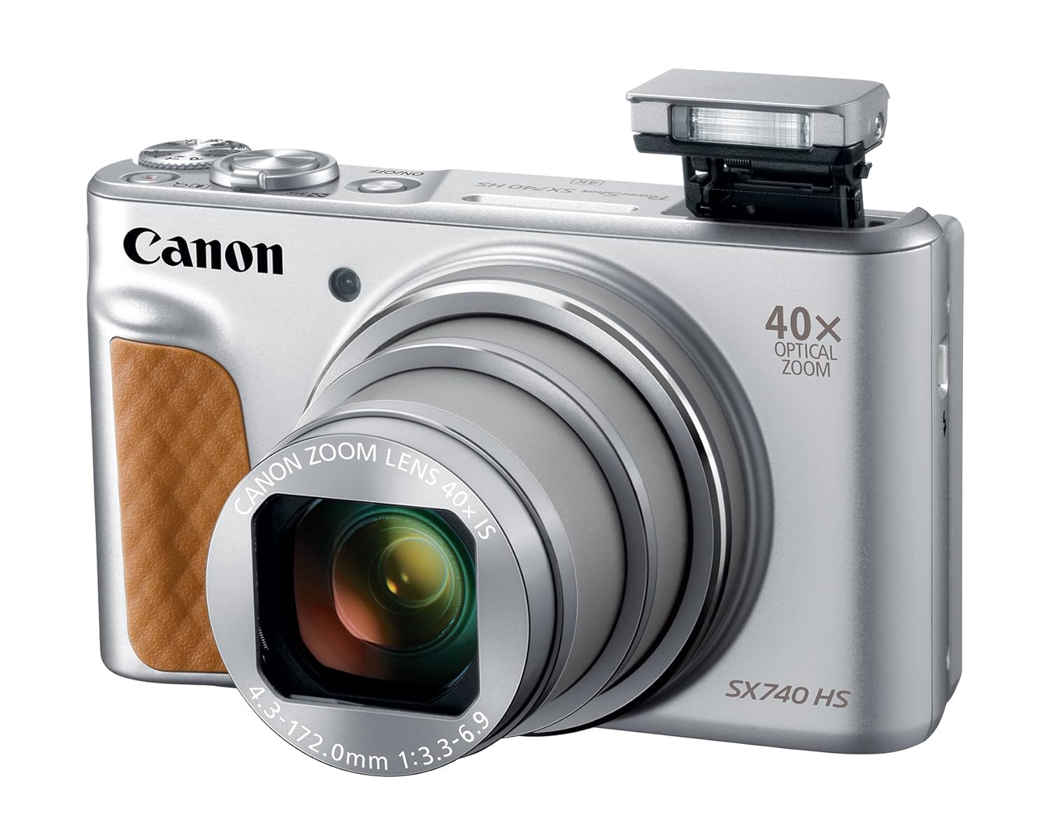 Amazon.com : Canon PowerShot SX740 Digital Camera w/40x Optical Zoom & 3  Inch Tilt LCD - 4K VIdeo, Wi-Fi, NFC, Bluetooth Enabled (Silver) : Camera &  Photo