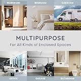 CUQOO Hanging Wardrobe Dehumidifier Bags 12 Pack Moisture Absorber Closet Damp view 8