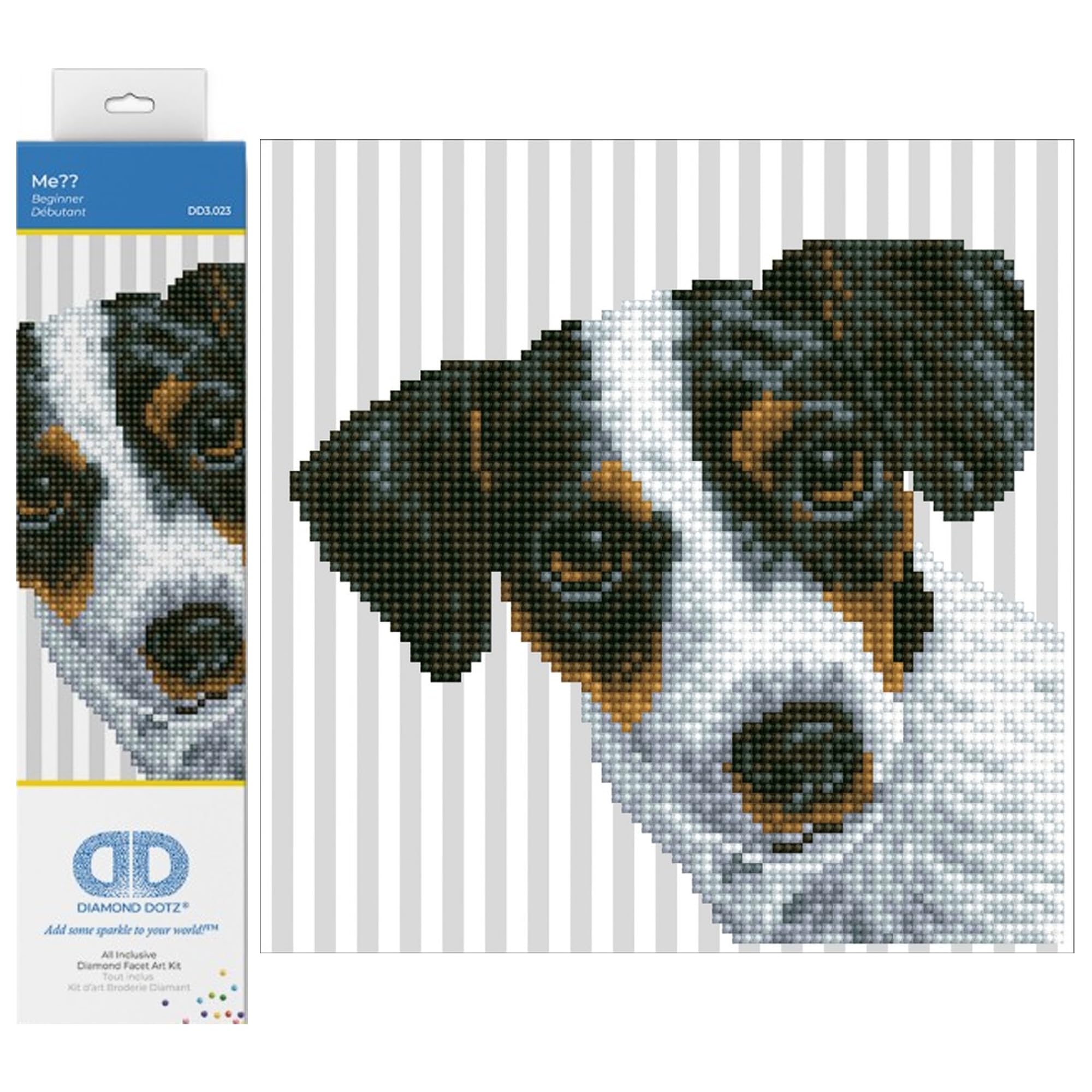 DIAMOND DOTZ Painting, Beginner Kit, Me, 23 x 23cm