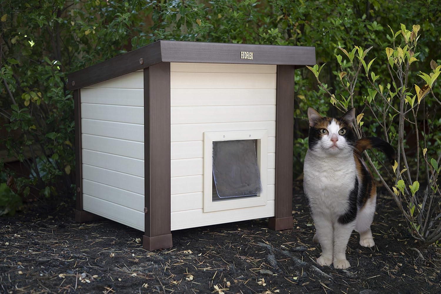 ecoFLEX Albany Outdoor Feral Cat House : Pet Supplies