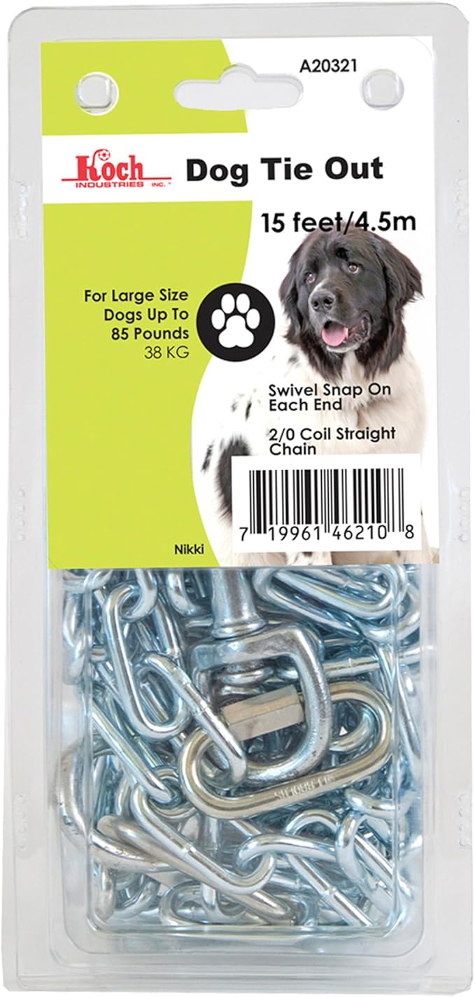 heavy duty dog tie out chain