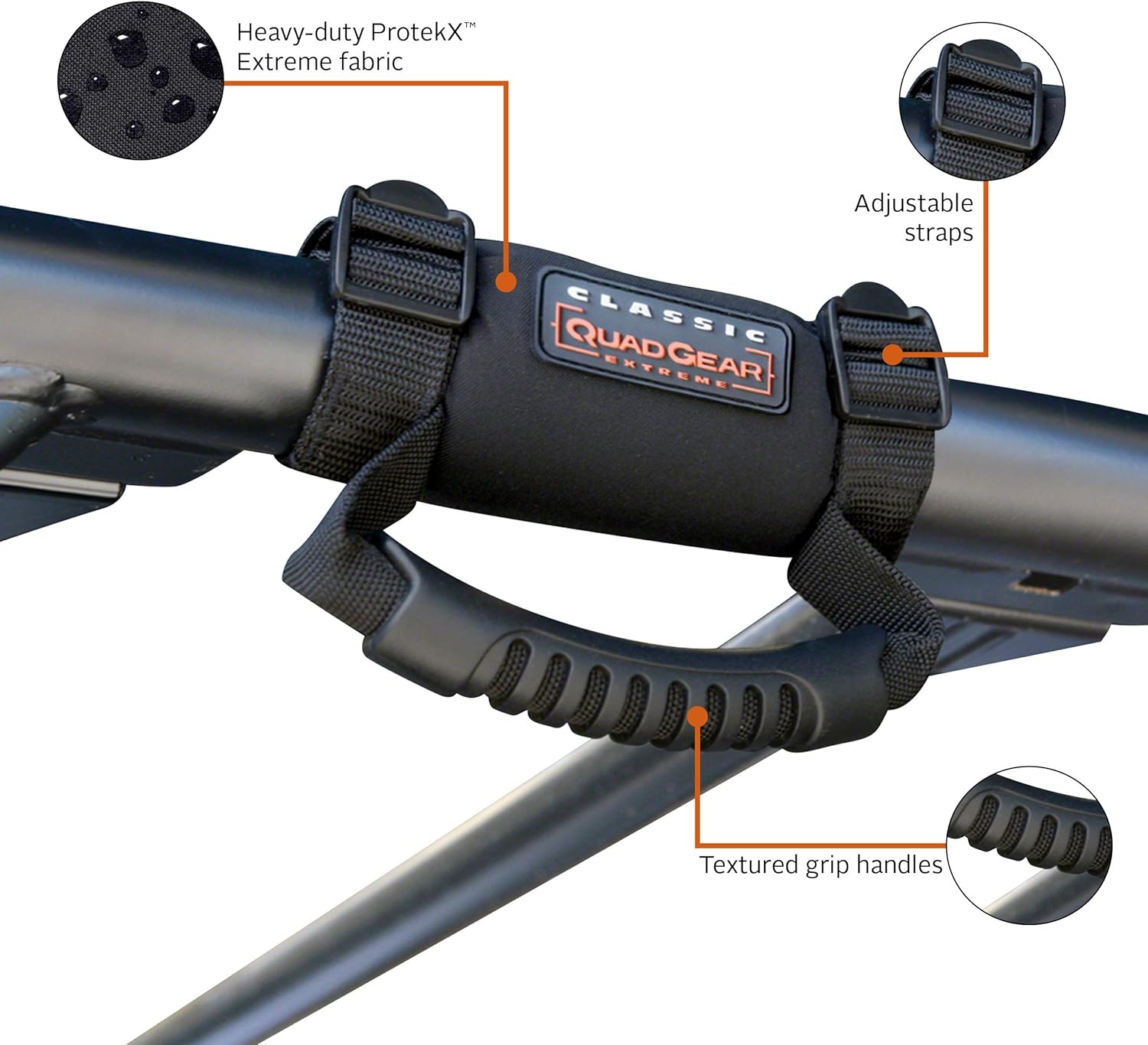 Classic Accessories QuadGear UTV Roll Cage Hand Holds, Pair, Black: Automotive