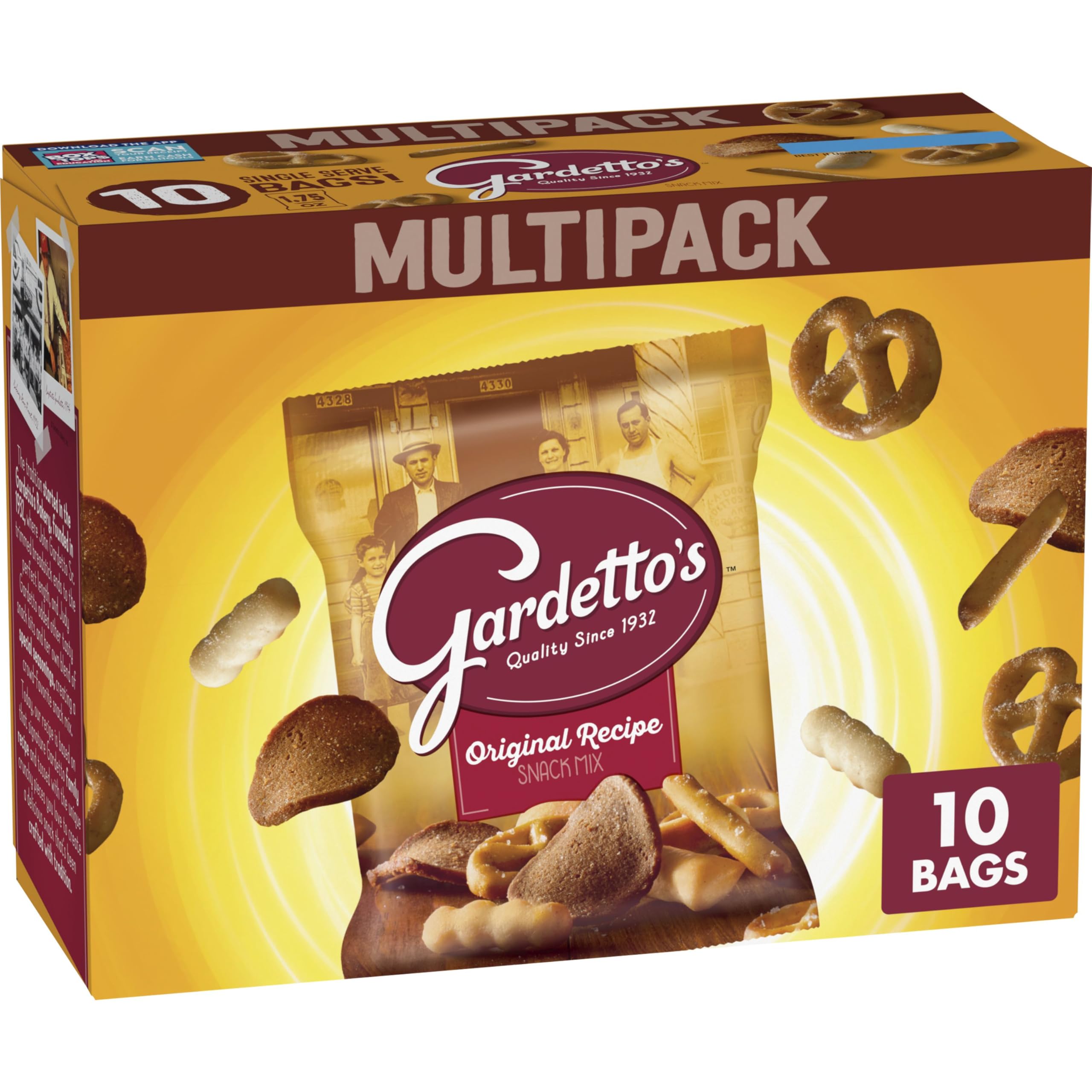 Photo 1 of **EXP JUN 25****Gardetto's Original Recipe Snack Mix, Single Serve Bags Multipack, 10 Ct, 17.5 oz