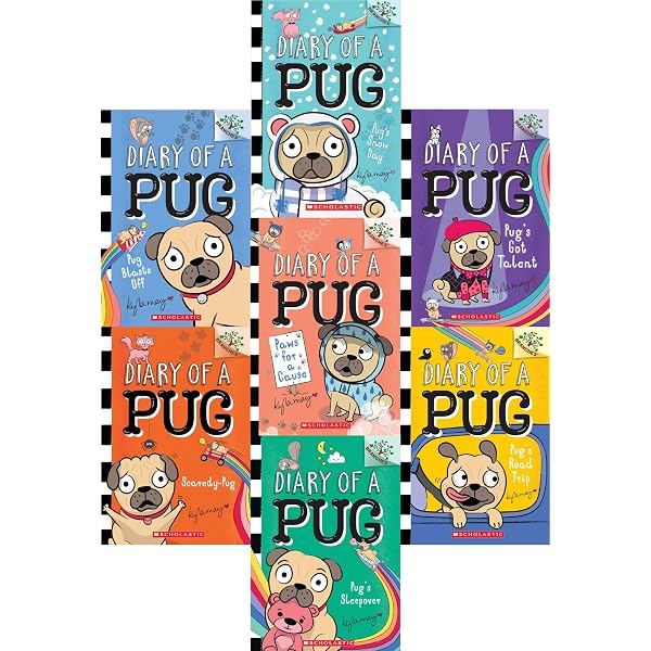 Diary Of A Pug Paperback Book Set - Volumes 1 Through 9 By Kyla May (Branches Series)