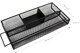 EXERZ Paper Sorters 2pcs Desk Organiser with Top Memo Holder Mesh 34x24.5x18cm view 4
