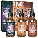 Viking Revolution Beard Oil for Men 3 Pack