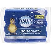 Dawn Non-Scratch Scrubber Sponges, Blue (Pack of 6)