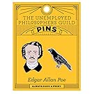 Poe and Raven Enamel Pin Set - 2 Unique Colored Metal Lapel Pins