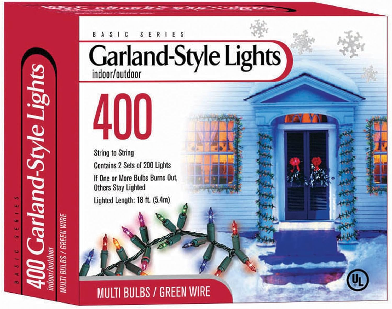 Good Tidings 78971 Garland Light 400 Multi Lighted Length