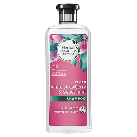 Herbal Essences White Strawberry & Sweet Mint SHAMPOO- For Cleansing and Volume - No Paraben, No Colorants, 400 ML