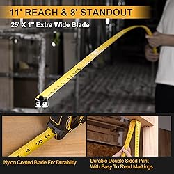 PREXISO 2-in-1 Laser Tape Measure, 135Ft