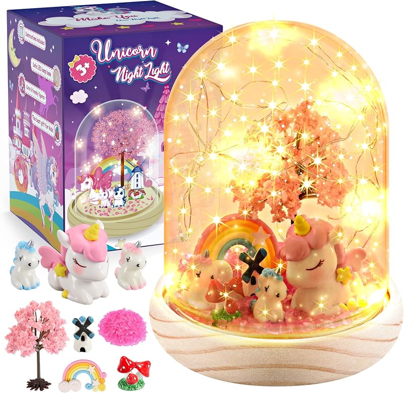 Dislocati Unicorn Night Light Kit for Kids - DIY Arts & Crafts Gift