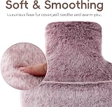 Samply Hot Water Bottle 2L with Hand Pocket Cover Purple view 2