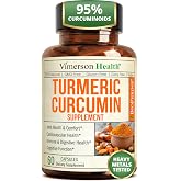 Turmeric Curcumin Supplement &ndash; 1200mg Organic Turmeric + BioPerine. 60 Caps | Digestive &amp; Joint Supplements for Men &amp; Women &ndash; Both Tumeric Extract (95% Curcuminoids) &amp; Organic Turmeric with Black Pepper