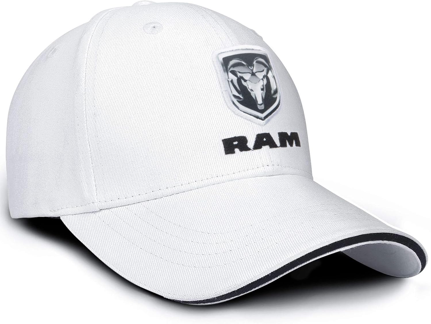 Fashion RAM-Logo-Symbol-Emblem- White Sun Hats Womens Mens: Clothing