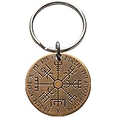 Shire Post Mint Vegvisir Norse Compass Bronze Keyring