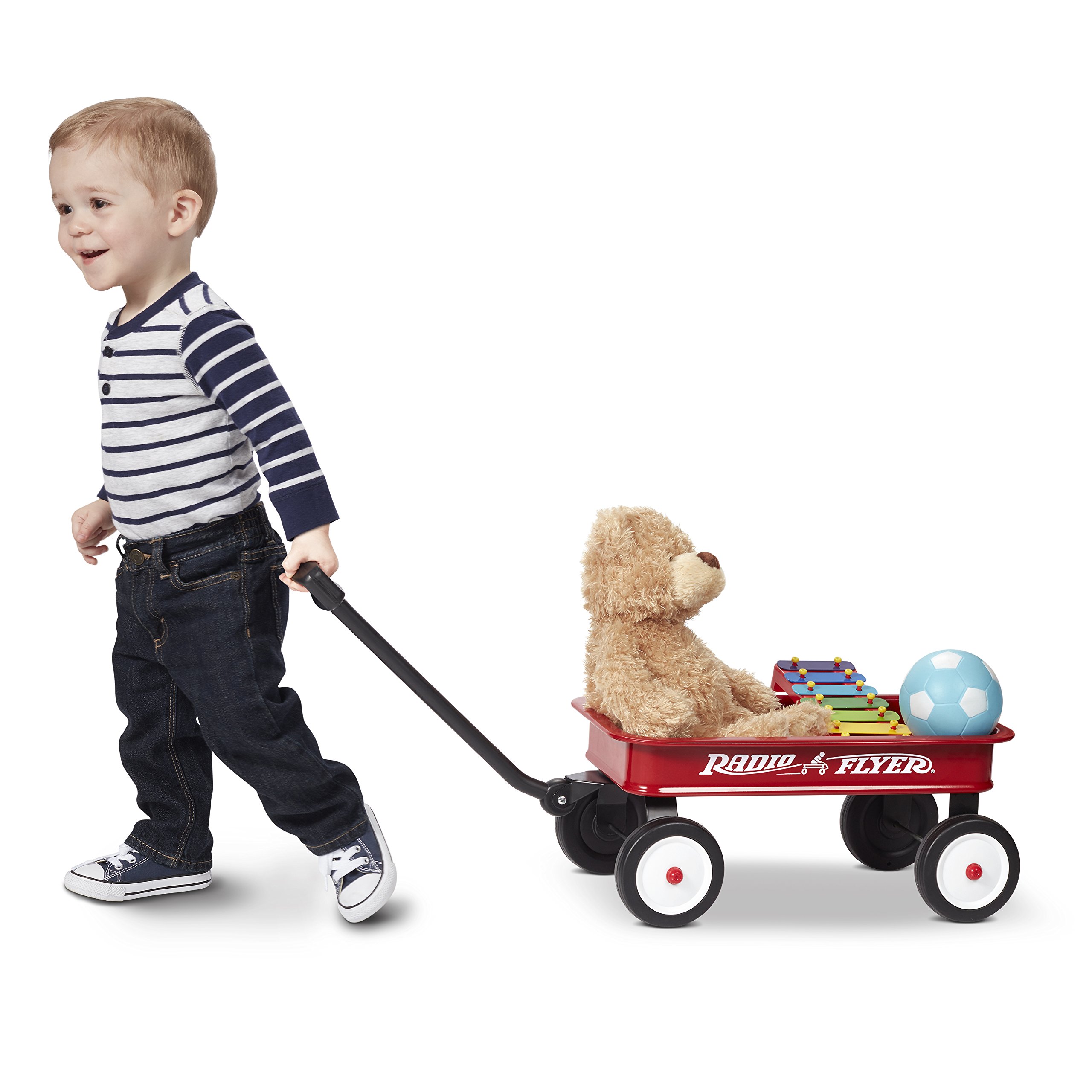 Radio Flyer 16.5 Inch Kids Wagon, Toy Wagon for Kids, Rolling Cart, Carts with Wheels, for Ages 1.5+ Years