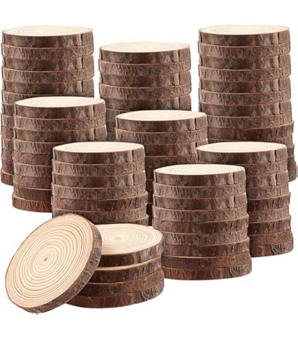 Rebanadas De Madera De 4 Pulgadas Discos 30 Piezas Cuadrado